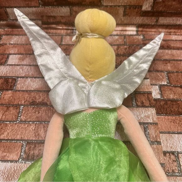 Disney Fairies Tinkerbell Green and White Fairy Plush with Wings - Picture 11 of 11